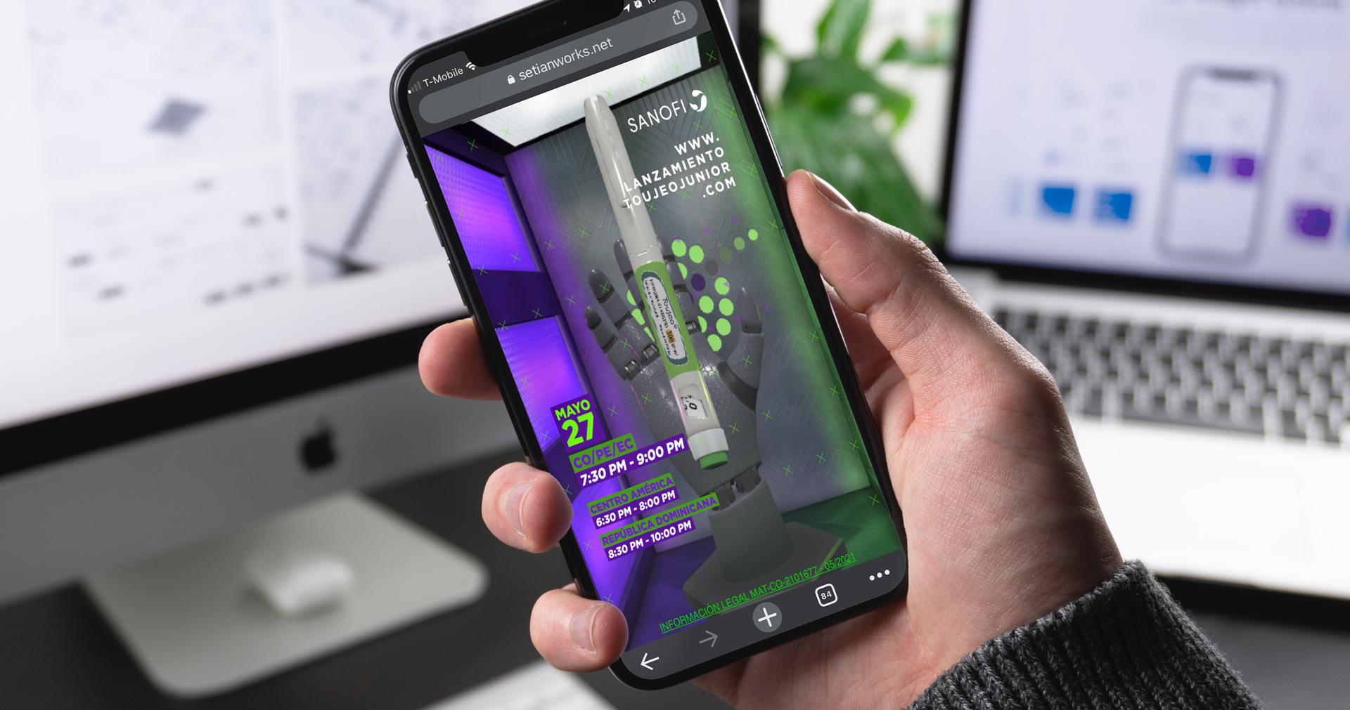 Product viewer { Augmented Reality Web } - Setian